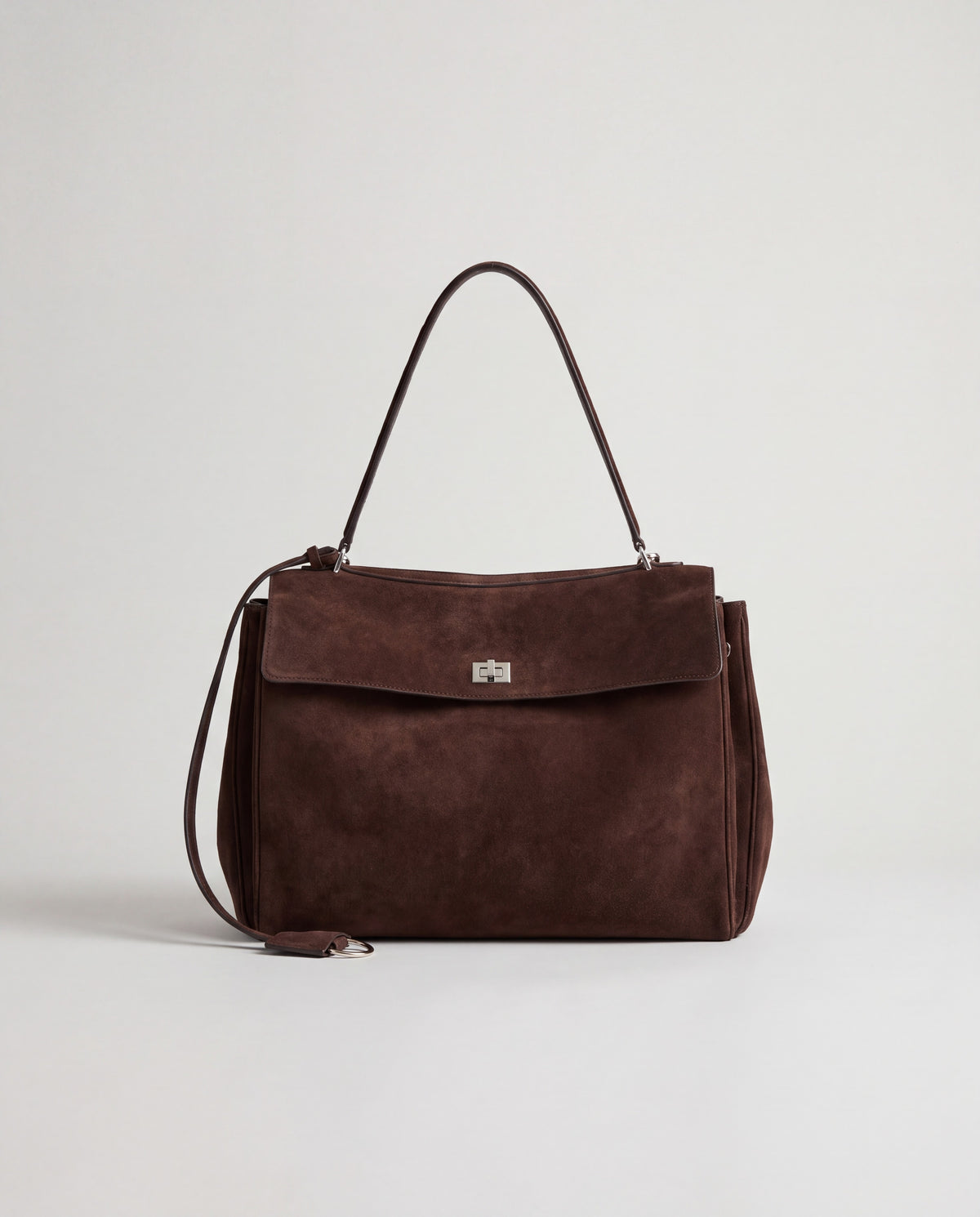 Dolce Large bag in Espresso – front view