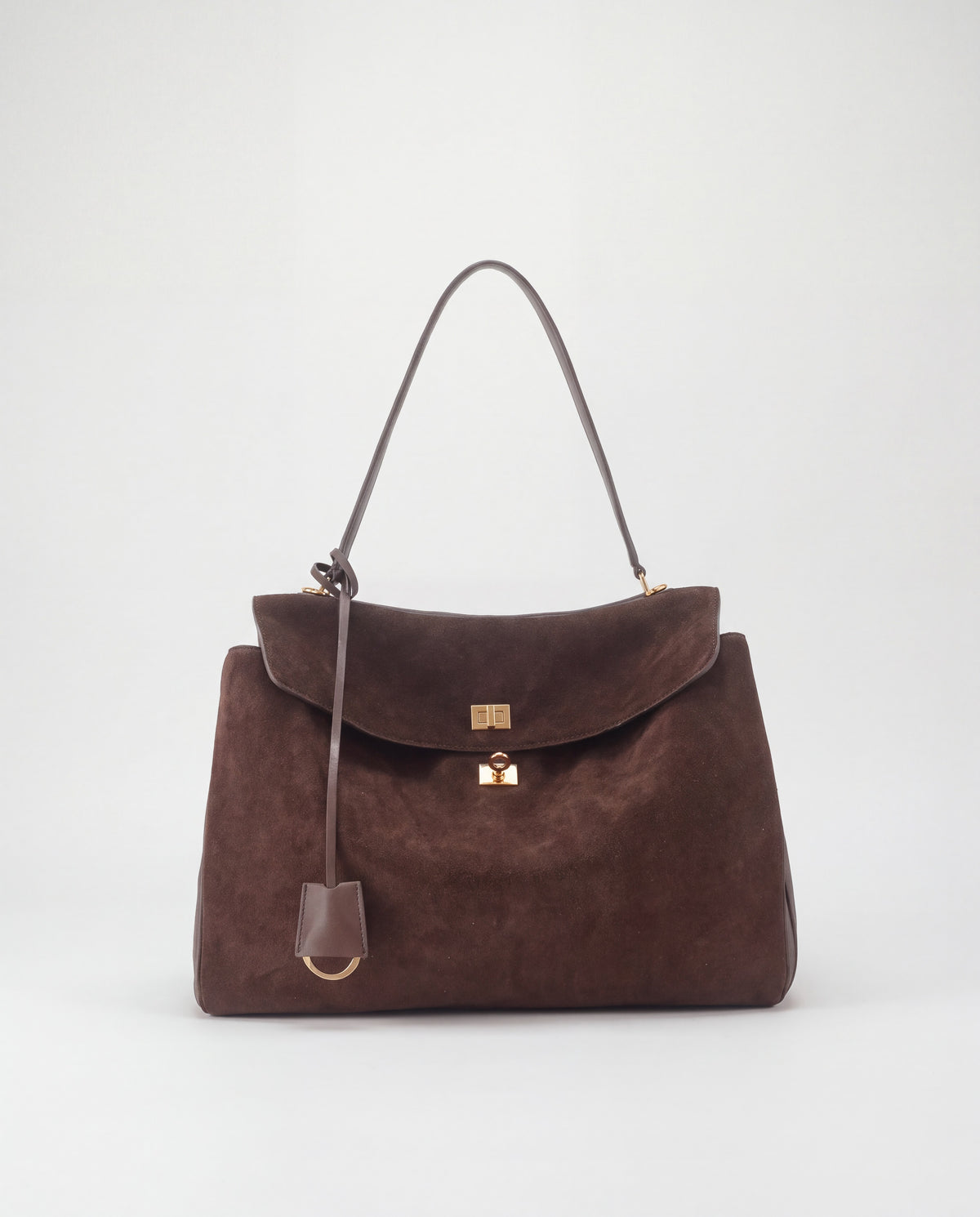 Dolce Medium bag in Chocolate – front view