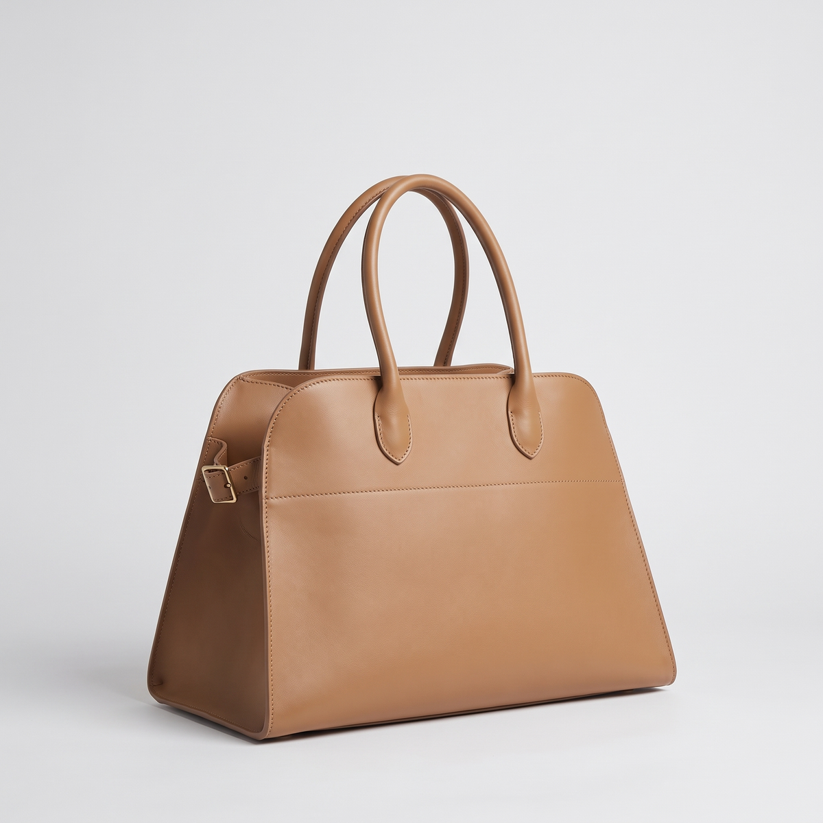 Milano Small and Large Bags size comparison Golden Brown leather - Valentina