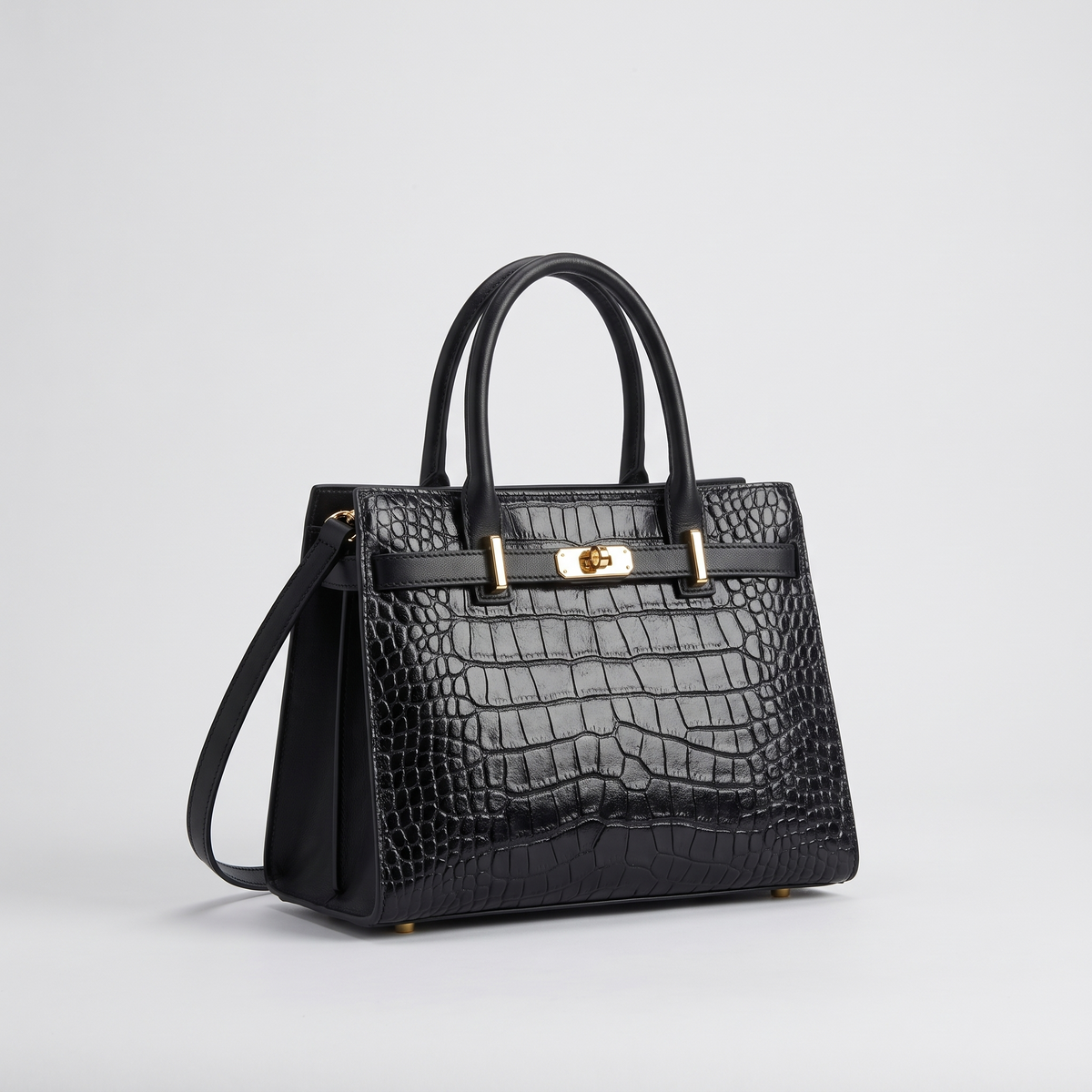 Valentina Sorrento top-handle bag in Black