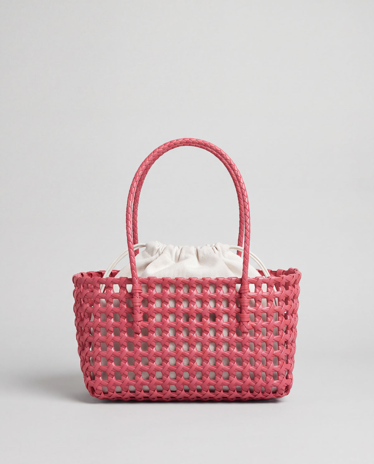 Lattice bag in Pink – front view