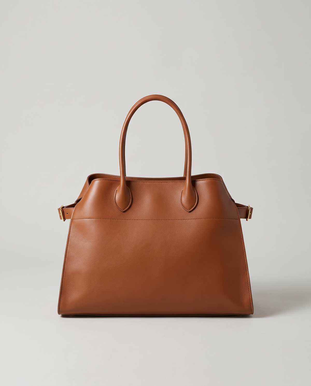 Milano Small top-handle bag in Brown – front view