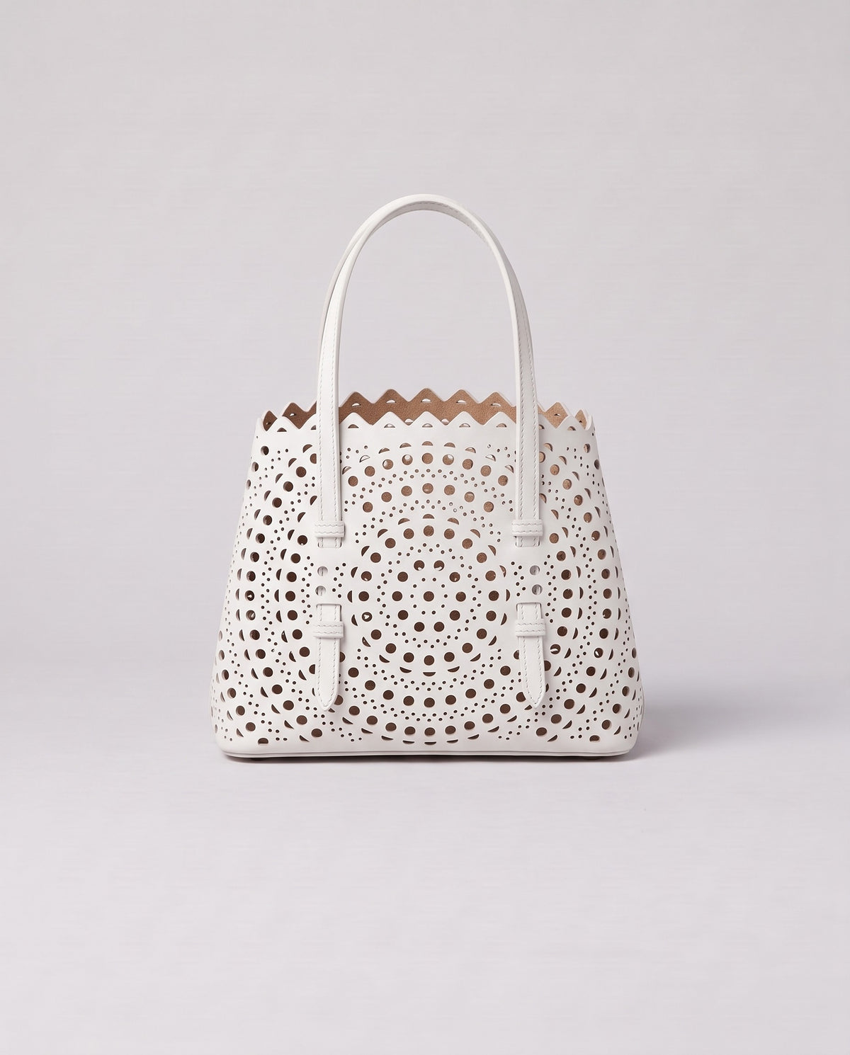 Valentina Urbino Large bag in White, front view