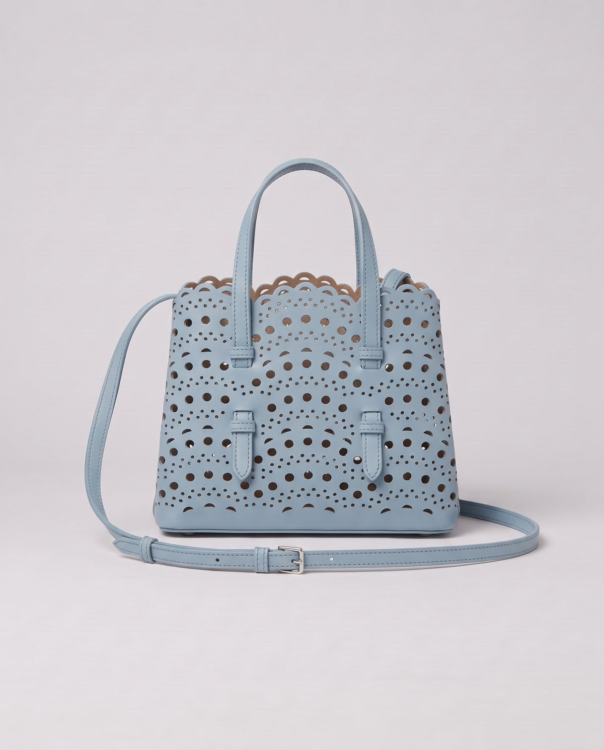 Valentina Urbino Small bag in Sky, front view