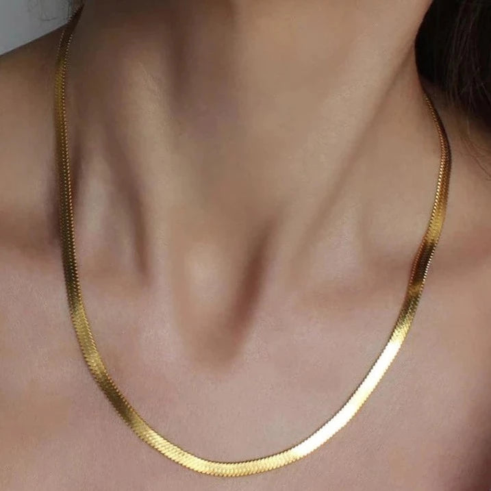 Valentina & Rose - The Calaz Snake Chain Necklace Gold