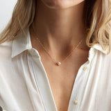 Pearl Necklace on Gold Chain