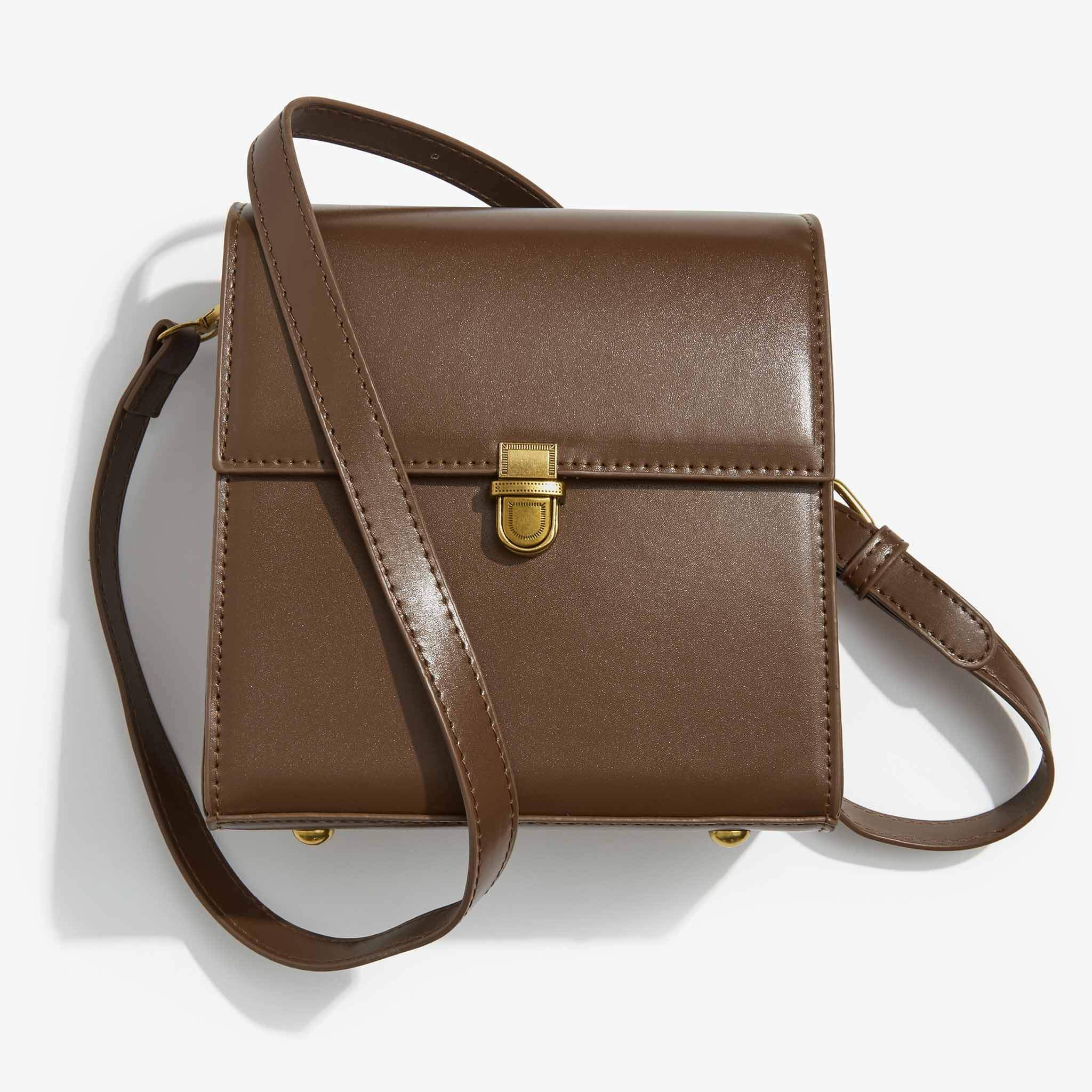 Valentina leather crossbody top