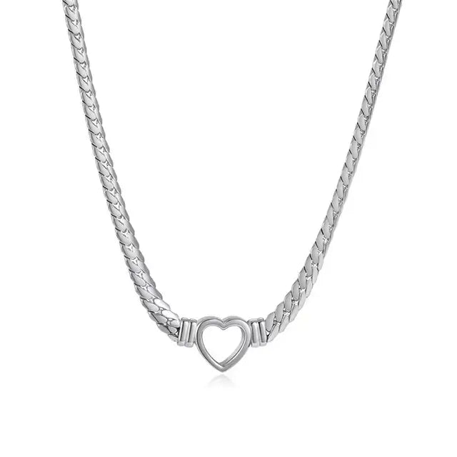 Outline Heart Necklace