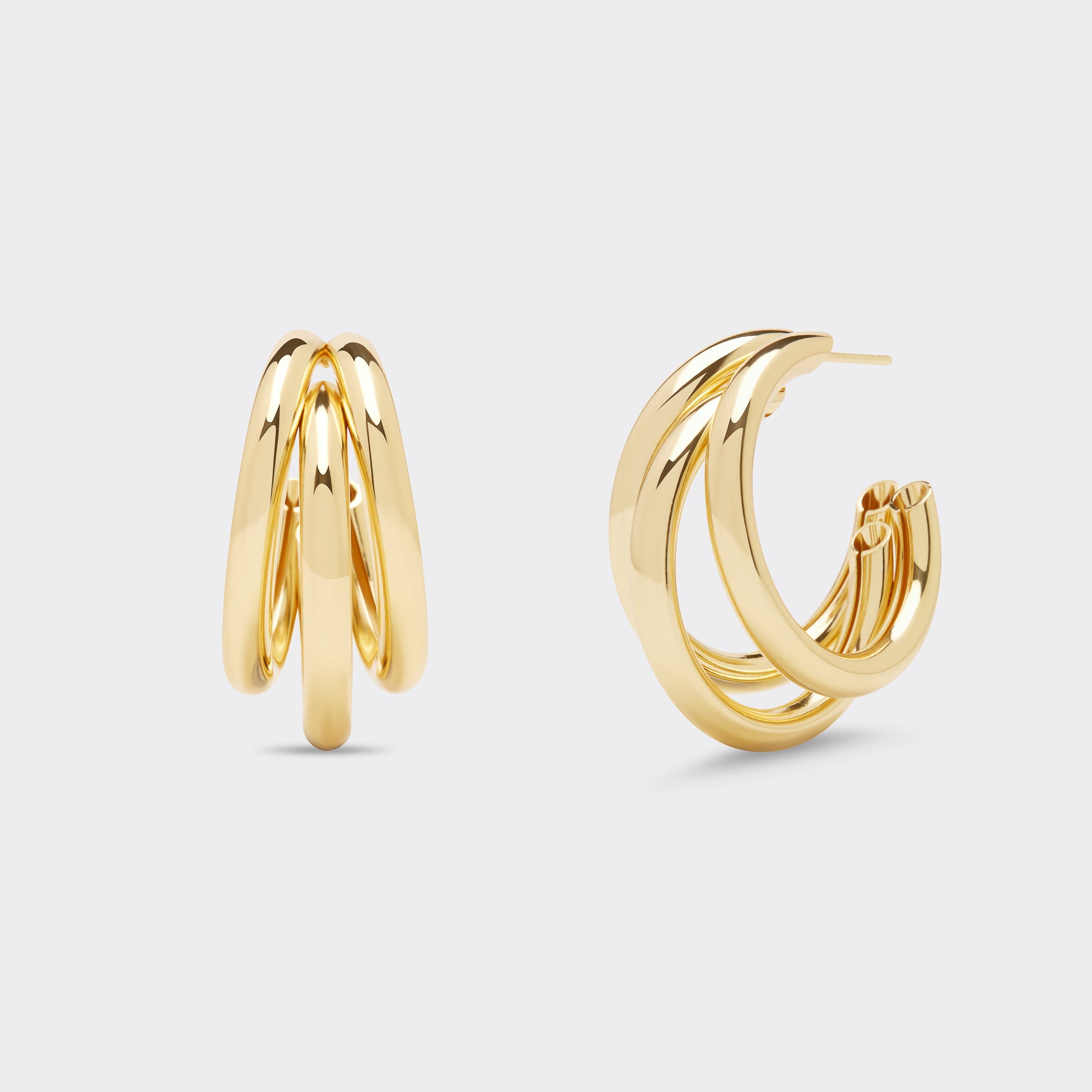 Valentina & Rose - Emyn Gold Triple Hoop Earrings