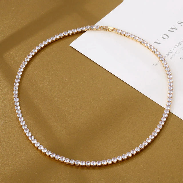 Material Good | Large Diamond Tennis Necklace